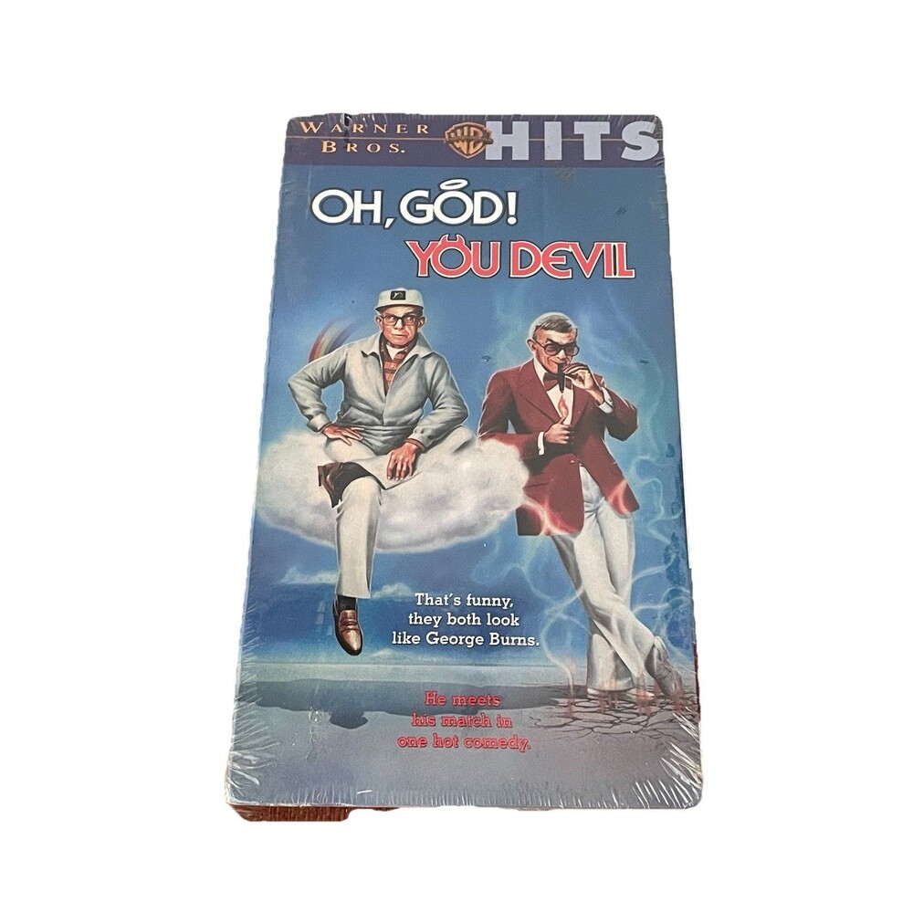 Oh God You Devil VHS Sealed Warner Bros Hits George Burns Comedy New Vintage